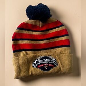 Florida Panthers 2024-2025 Champions Beanie Hat - BMW Logo Knit Pom Pom NEW